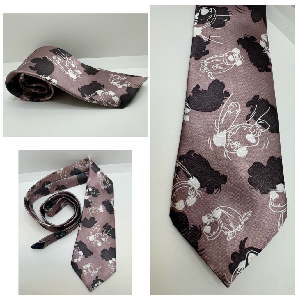 Authentic Vintage Sega 1994 Wacky Races Muttley Design Necktie Tie